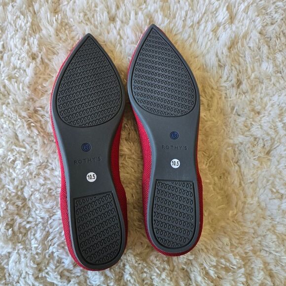 Rothy Rothy\'s Red  Women\'s Flats Pointy Toe‎ Size 10.5\